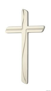 K50-0-28aN Náhrobné doplnky Verbena - kríž biely
