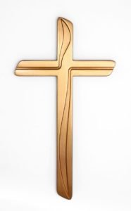 K50-5-28N Náhrobné doplnky Verbena - kríž zlatý