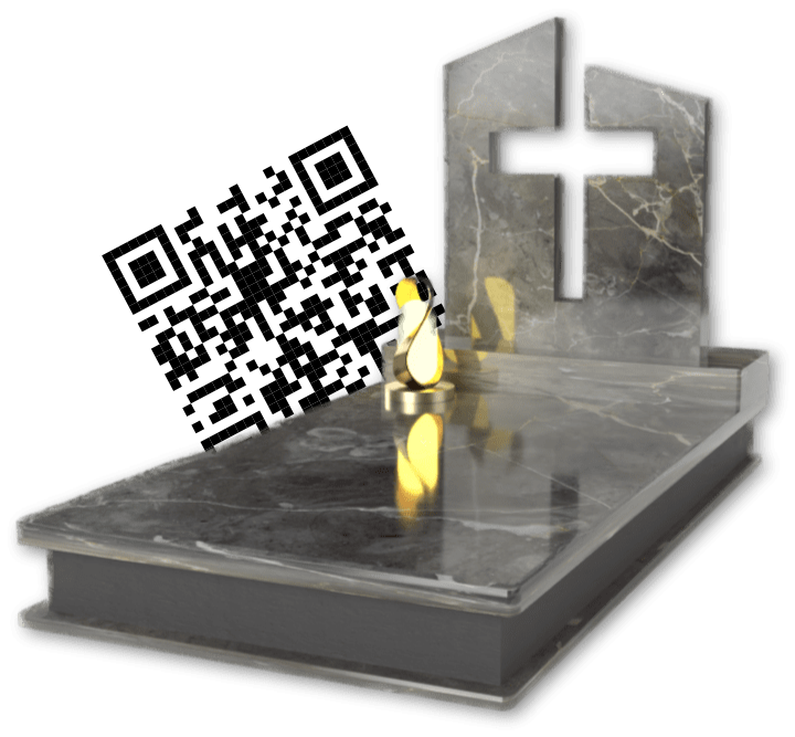 Virtuálna spomienka | QR kód na pomníku